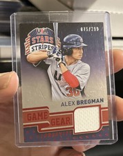 2015 Panini Stars and Stripes Game Gear Longevity Ruby /299 Alex Bregman #6