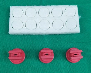 IK ERSATZTEILE FILZPADS 10ER PACK + 3 DÜSENSPITZEN FÜR IK 9 & IK Pro 12 SCHAUMSPRITZE - Bild 1 von 1