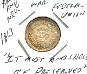 1863 CIVIL WAR ARMY NAVY THE FEDERAL UNION "IT MUST AND SHALL BE PRESERVED" - Picture 1 of 5