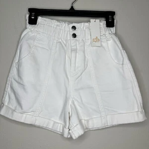 NWT Copper Key Girls White Elastic Waist Shorts Size 12 - Picture 1 of 6