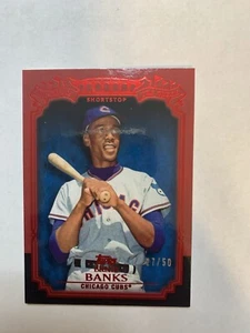 2013 Topps The Greats Ernie Banks Red TG-4 /50 - Picture 1 of 2