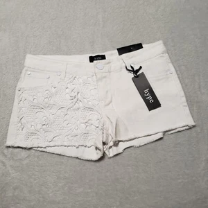 hype Women’s Shorts Sz 9 Denim Shortie White Daisy Duke Sexy NWT - Picture 1 of 6