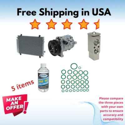 Compressor, Condenser & Valve A/C Fit Cadillac CTS 2003-2004 - Image 1 of 4