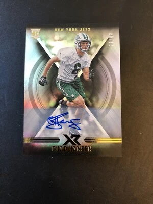 2017 Panini XR Autographs #103 Chad Hansen Auto /99 NEW YORK JETS ROOKIE CARD RC - Image 1 of 2