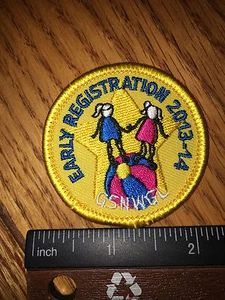 Girl Scout Patch - Early Registration 2013-2014 GSNWGL - New - Qty 1 - Picture 1 of 1
