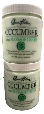 Lote de 2 creme de massagem perfumado com pepino Queen Helene Professionals 15 oz ENVIO RÁPIDO - Imagem 1 de 3