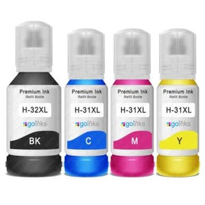 4 Tintenflaschen (Set) zum Ersatz HP 32XL & 31XL kompatibel/nicht OEM für Smart Tank - Bild 1 von 1