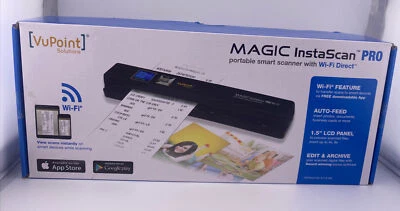 VuPoint Solutions Magic InstaScan Pro Portable Smart Scanner PDSWF-ST48BU-VP - Image 1 of 4