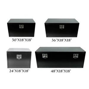24"/ 30"/ 36"/ 48" x 18"x 18" Iron Truck Tool Box for Pickup Trailer RV Storage - Picture 1 of 17