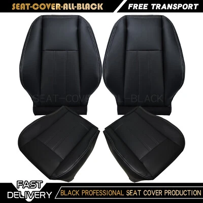 Chrysler Town & Country Fit 2011-2016 Driver & Passenger Side Seat Cover Black Foto 1 de 4