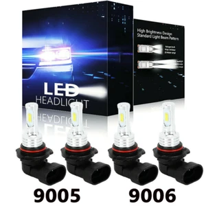 Xenon White LED Headlights Bulbs Kit for Chevy Silverado 1500 2500 HD 1999-2005 - Picture 1 of 12