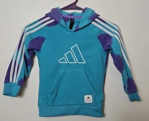 Adidas Sulley Pulse Aqua Disney Pixar Hoodie Childs Sz 2 - Picture 1 of 3