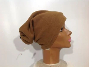 Calentador de cuello se convierte en sombrero cuello envoltura o cubierta para la cabeza unisex micro lana bronceada - Imagen 1 de 9