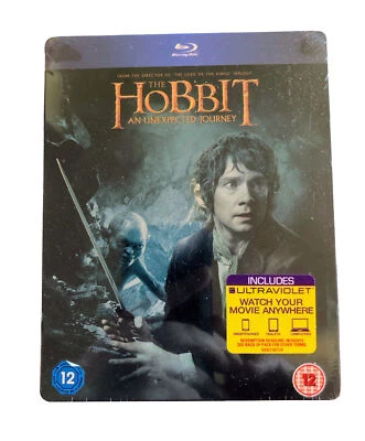 The Hobbit An Unexpected Journey: Steelbook Edition (Blu Ray, 2013) New & Sealed - Image 1 of 3