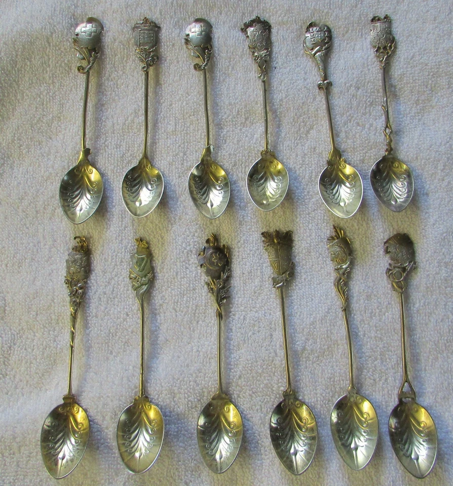 Heráldico Fraterno Materno Gorham plata esterlina cucharadita café PM Foto 1 de 4