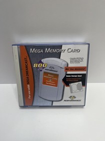 MEGA MEMORY CARD for Sega Dreamcast - 800 Blocks of Memory TESTED WORKING
