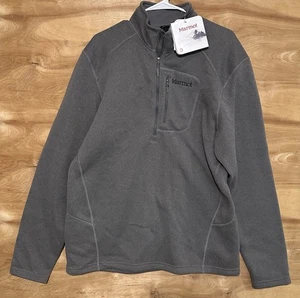 NWT Marmot Drop Line 1/2 Zip Jacket Pull Over Mens XL cinder Gray - Picture 1 of 10
