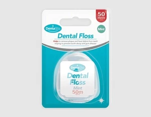 Dental Floss 50m Mint waxed Nylon tooth/Dental Floss Teeth Gum Clean Hygiene UK - Picture 1 of 11