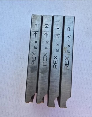 Set of Pipe Threading Dies 1/2" - 3/4"  - REX Rothenberger Asada Piset Machine - Image 1 of 4