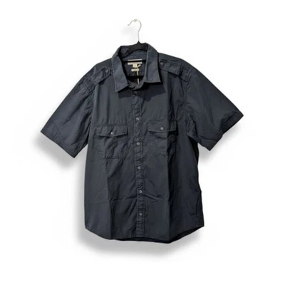 VINTAGE 2000s COUNTRY ROAD Men's XXL Utility Shirt Dark Navy NWT Slim Fit NEW  - Image 1 of 4
