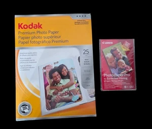 Vintage Kodak Premium Photo Paper 25 Sheets Instant Dry Canon Photo Paper Pro - Picture 1 of 2
