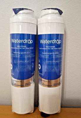 Two (2) WATERDROP WD-F23WF Refrigerator Water Filter Replacement - New, Unopened - Image 1 of 4