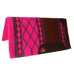Hilason Horse Western Satteldecke Neuseeland Wolle rosa/braun - Bild 1 von 4