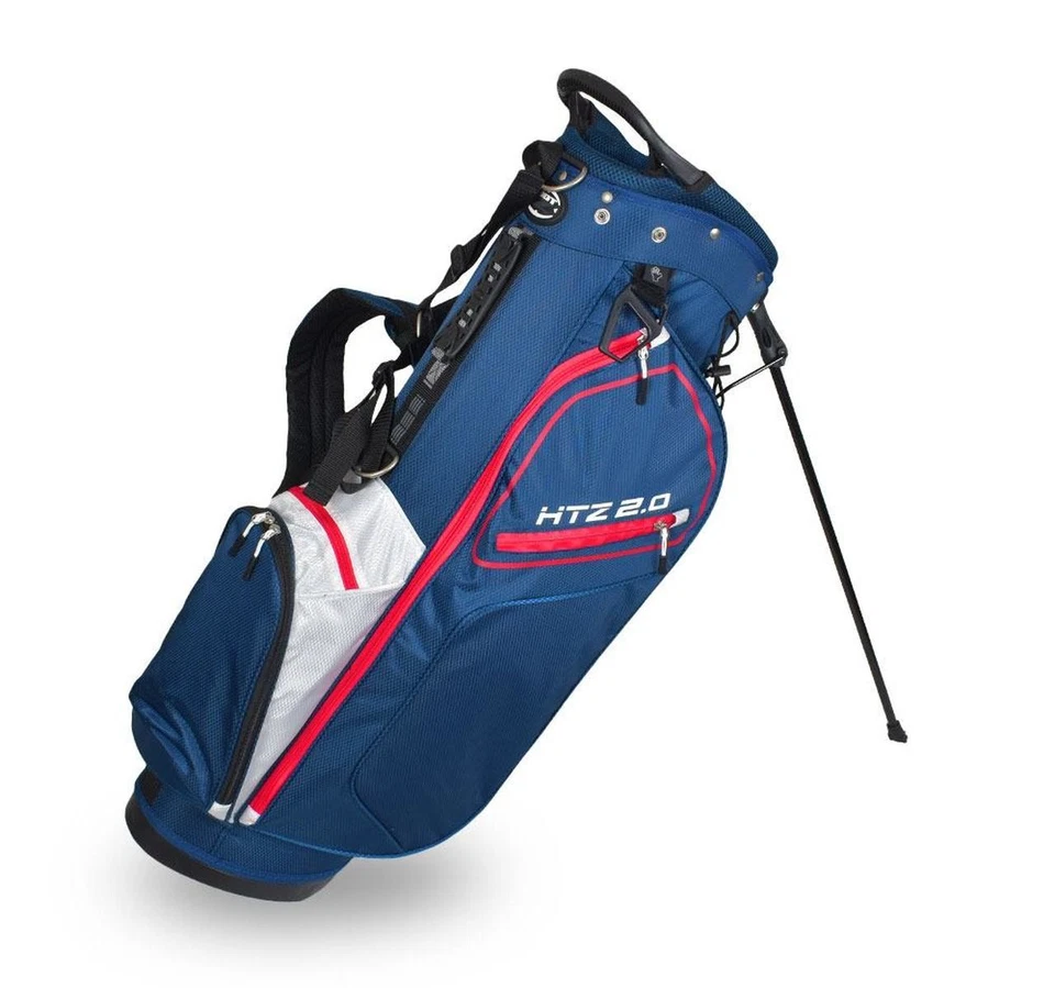NEW Hot-Z Golf 2.0 Stand / Carry Bag 6-Way Top - Red / White / Blue - Image 1 of 1
