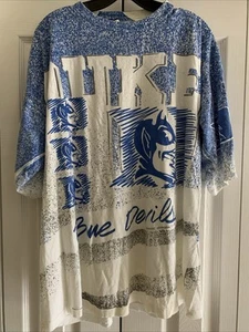 Magic Johnson XL Tee Shirt Single Stitch AOP Duke Blue Devils - Picture 1 of 8
