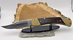 Vintage Schrade USA LB7 Large Single blade folding hunter w/case--1028.24 - Picture 1 of 9