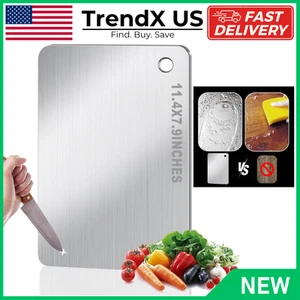 Tabla de cortar de titanio para cocina tabla de cortar antiadherente de acero inoxidable para carne - Imagen 1 de 6