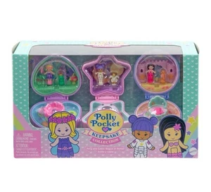 Polly Pocket Keepsake Collection 💫 Heritage Ring Box Juego de 3 de regalo NUEVO - Imagen 1 de 6