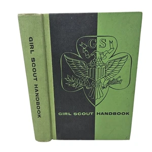 Girl Scout Handbook 1956 Intermediate Green Cover New Edition 9th Impression - Picture 1 of 15
