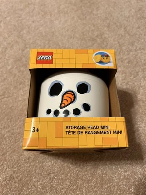 Mini cabeza de muñeco de nieve de almacenamiento Lego Foto 1 de 4