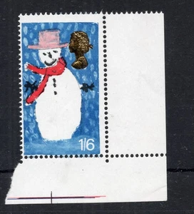 1966 Christmas (ord). 1s 6d value with perforation shift error. Unmounted mint. - Picture 1 of 1