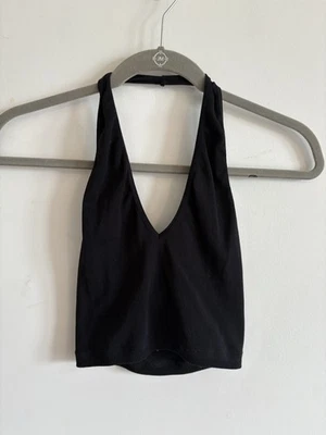 Intimately Free People Black Halter Top Size XS/S - Imagem 1 de 2