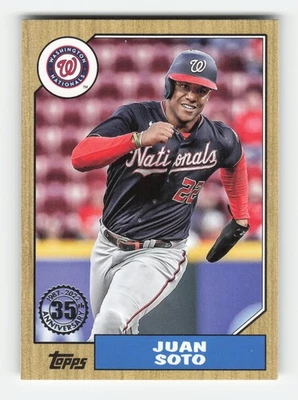 2022 Topps 1987 35th Anniversary #87TB-10 Juan Soto Near Mint or Better - Image 1 of 2