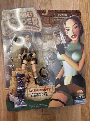 TOMB RAIDER Lara Croft Conquers the Legendary Yeti  ~ Playmates Figure 1999 NEW - Изображение 1 из 3