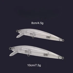 20 Stück Floating Minnow Blanks unlackiert Wackelkörper Forellenköder DIY Barschköder - Bild 1 von 6