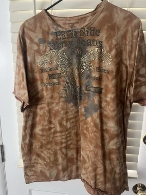 Camisa jeans DKNY - Tamanho XL - Elegante e casual - Imagem 1 de 4