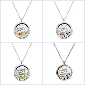Best Thing Having You For Mom is My Kids Having You for Grandma Locket Necklace - Picture 1 of 13