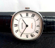 DOGMA Watch Vintage PRIMA TANK SWISS Roman Numerals Wrist Watches RARE 1960s