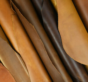 Oil Wax Veg Tan Crazy Horse Leather Cowhide Craft Piece Top Grain 1.8mm-2.0mm