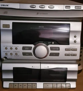 Sony XR 33 Stereo Anlage mit 2 Lausprecher 6 Ohm. für CD + klein Musik Kassetten - Bild 1 von 6