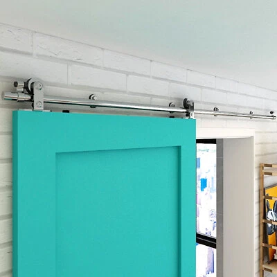 Комплект фурнитуры для раздвижной двери CCJH 5-20 футов нержавеющая сталь роликовая направляющая для 1/2 двери - Изображение 1 из 4