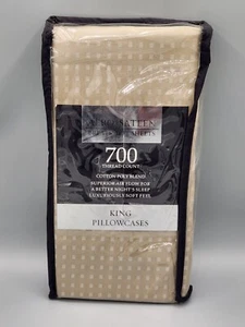 Aero Sateen 700-Thread-Count.  2 King Pillowcases. Taupe  - Picture 1 of 3