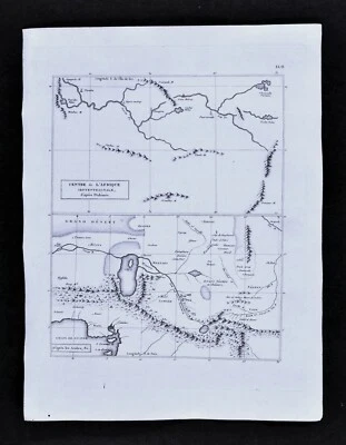 1804 Pinkerton Map Central Africa Niger River Mountains of Kong Nigeria Mali - Image 1 of 4