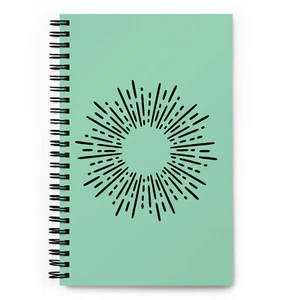 Halo on Green Background Sun Notebook - Picture 1 of 3