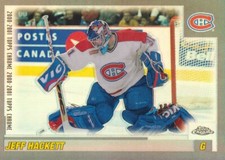 2000-01 Topps Chrome Hockey Refractor #95 Jeff Hackett Montreal Canadiens