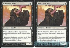 MTG Magic the Gathering TCG RAVNICA 2X Infectious Host Zombie Black 91 / 306